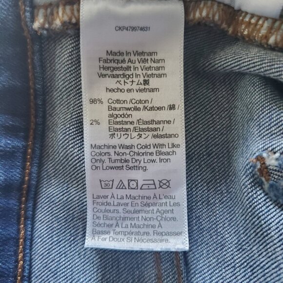 Madewell Mid Rise Kick Out Jeans Medium Indigo Wash size 32 - Picture 8 of 11